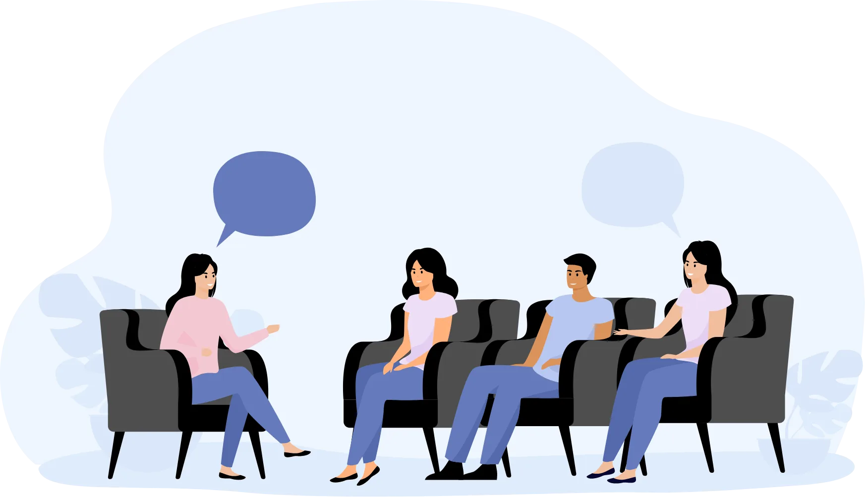 Family Therapy session illustration